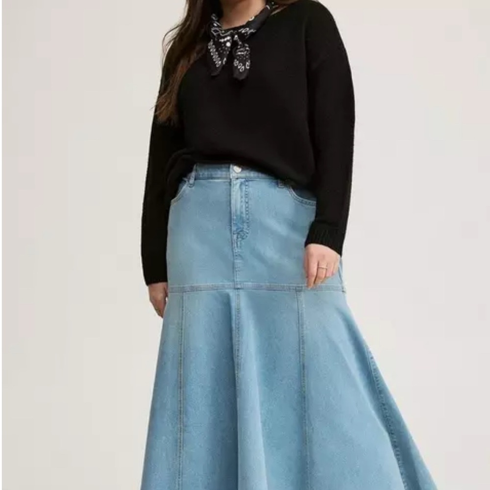 Torrid Blue Denim Skirt